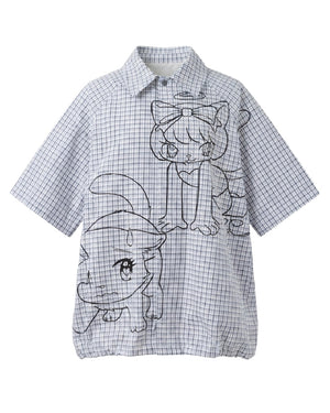 Comic Cat Check Unisex Shirts