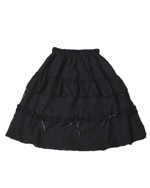 3D Floral Bow Bubble Skirt