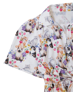 Four Kittens Multicoloured Pleated Tulle Dress