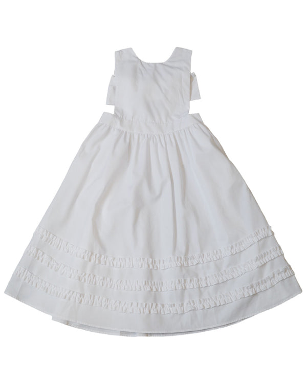 Sleeveless Dress with 3D Bows on Front and Back
