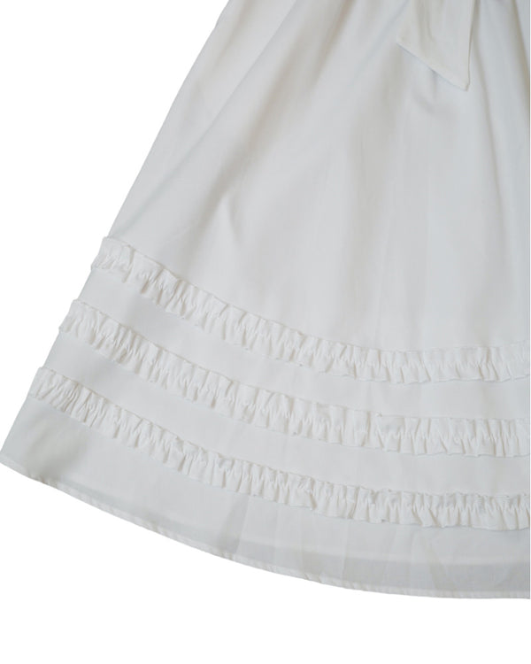Sleeveless Dress with 3D Bows on Front and Back