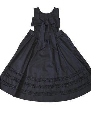 Sleeveless Dress with 3D Bows on Front and Back