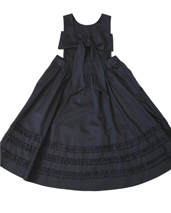 Sleeveless Dress with 3D Bows on Front and Back