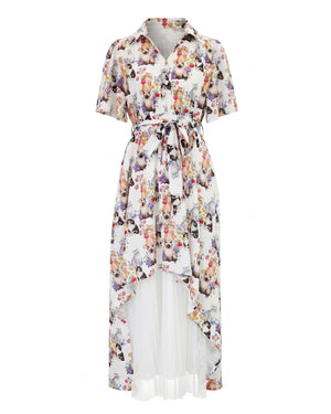 Four Kittens Multicoloured Pleated Tulle Dress