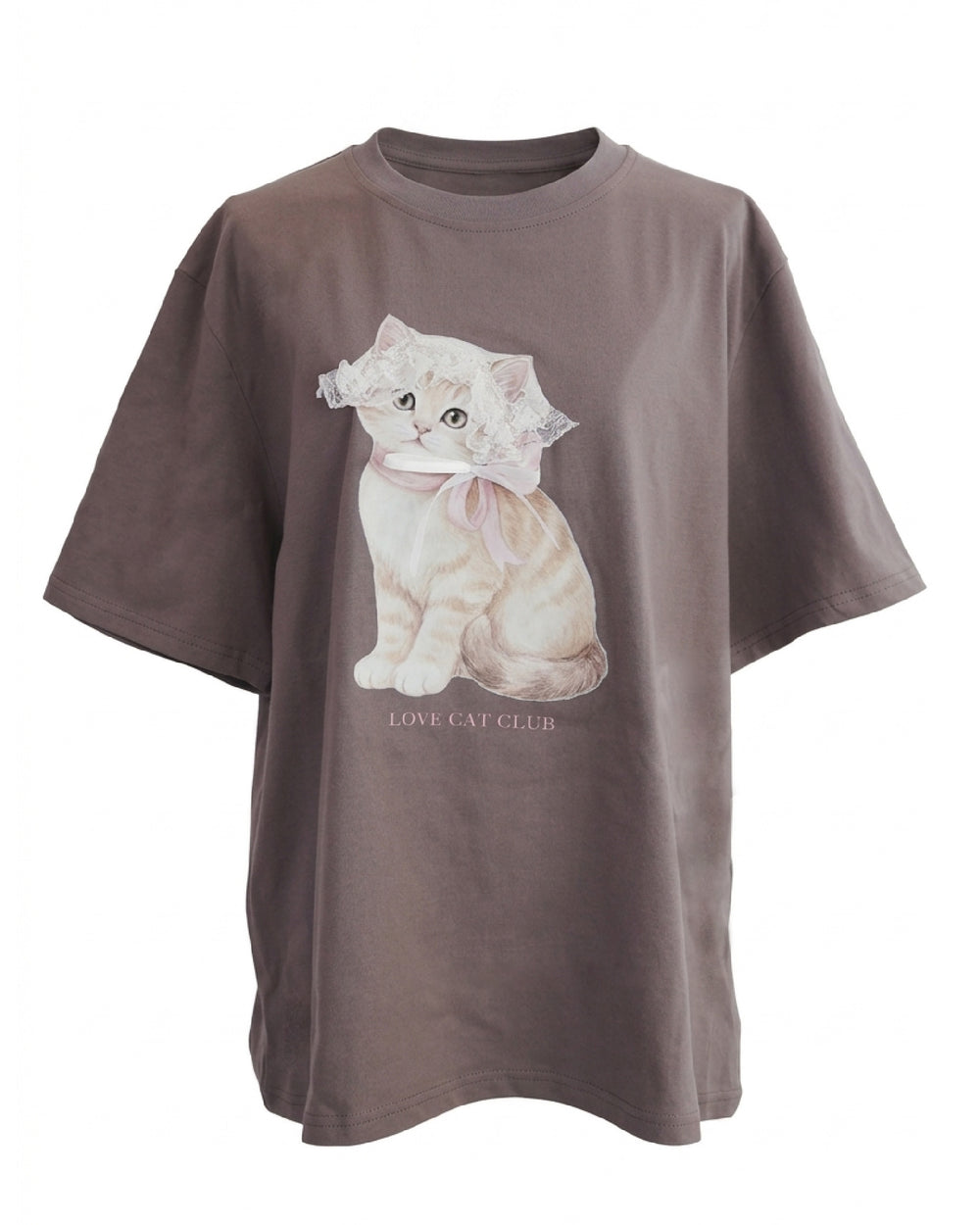 Lace Bow Cat Tee